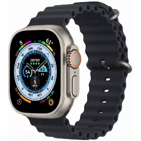 Умные часы Apple Watch Ultra Titanium Case, 130-200, титановый/полуночный Ocean Band
